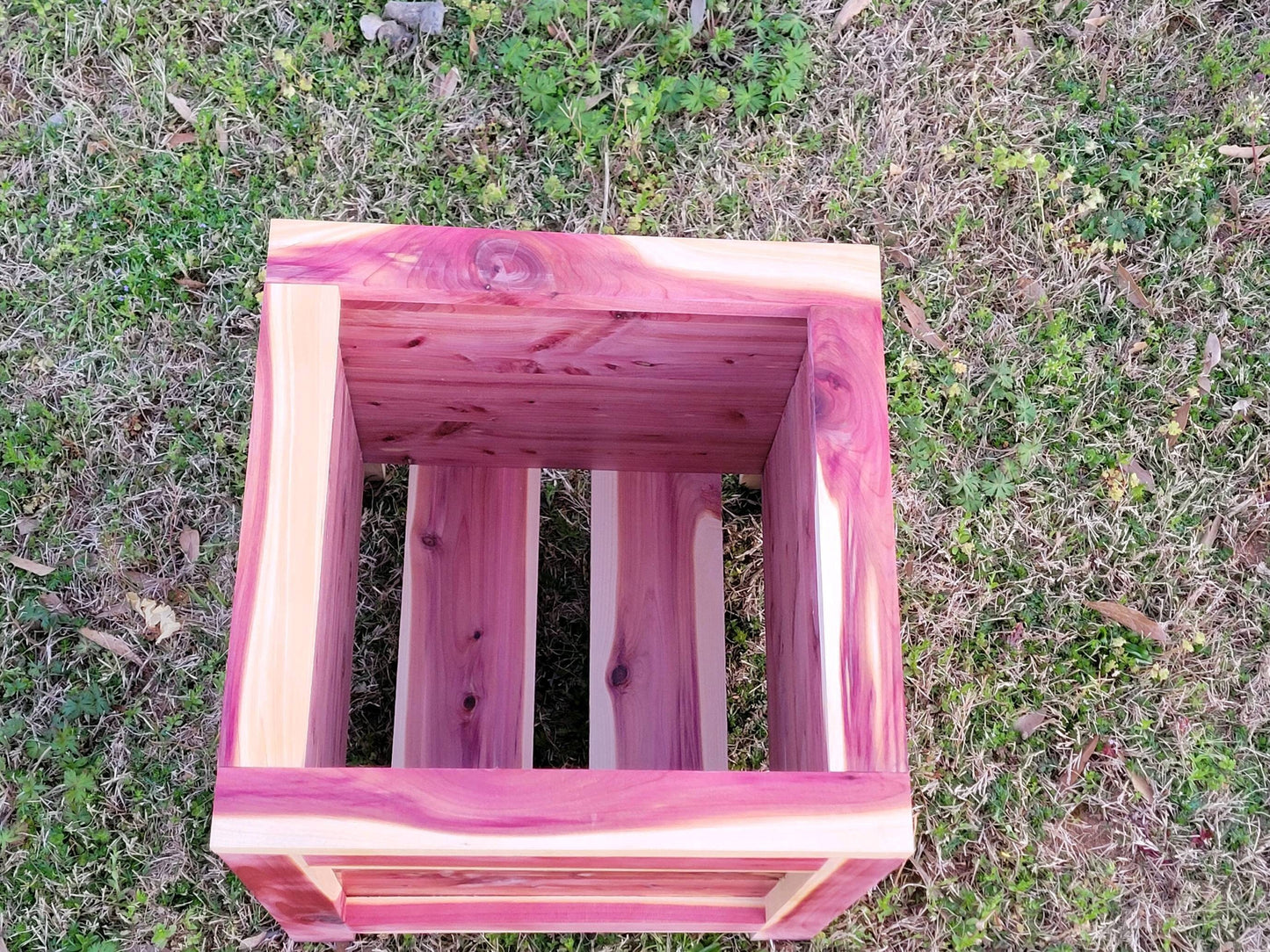 Cedar Planter Box 14.75 x14.75 Made With 3/4 boards Not Fence Pickets Sturdy Beautiful