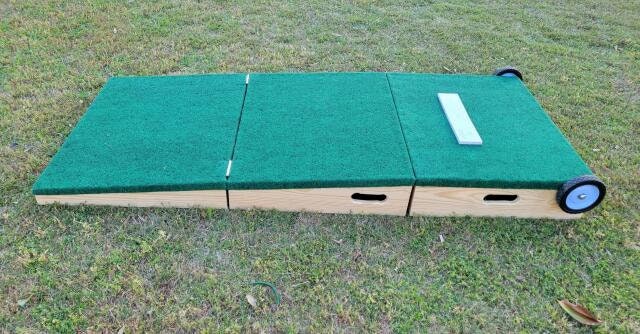 Baseball Pitching Mound Large 40 Inches Wide with Wheels Folding Foldable Rolling Rolls Youth Size and Up Available Free Shipping