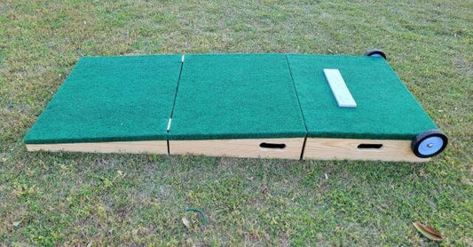 Baseball Pitching Mound Large 40 Inches Wide with Wheels Folding Foldable Rolling Rolls Youth Size and Up Available Free Shipping